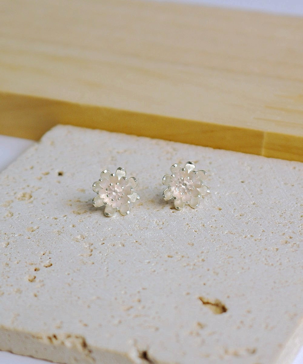 Lotus Grace Silver Studs