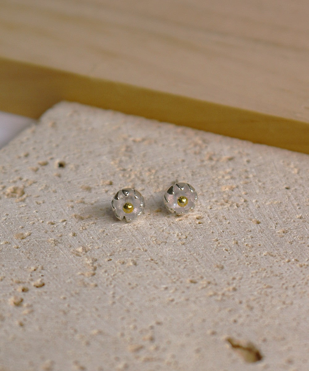 Tulip Bud Silver Studs