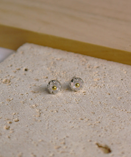 Tulip Bud Silver Studs