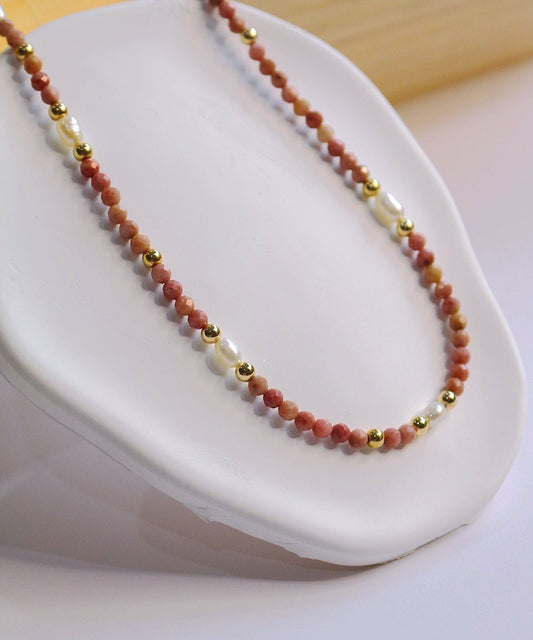 Rosé Harmony Beaded Necklace