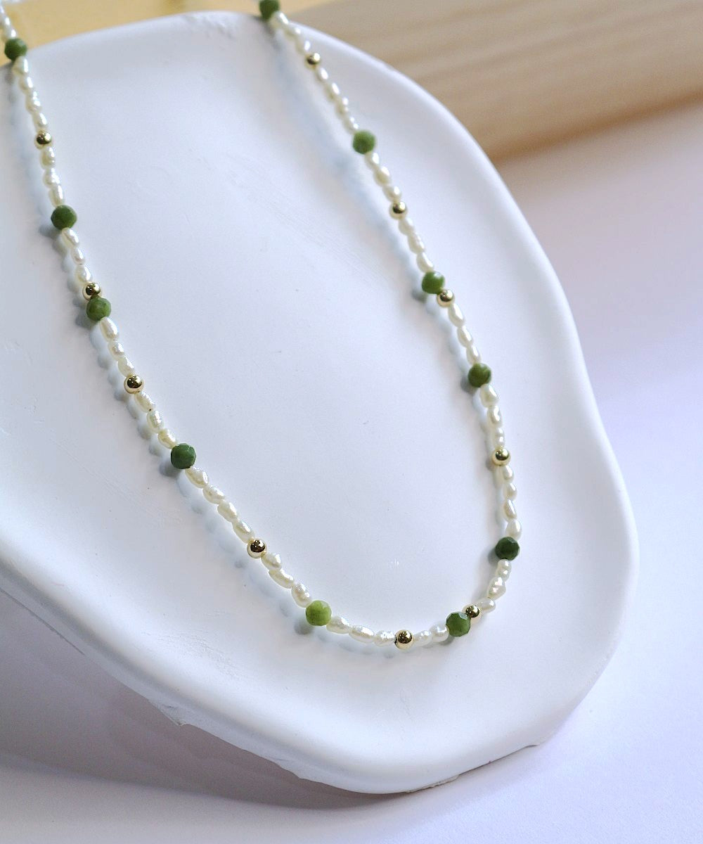 Eden Pearl & Jade Choker