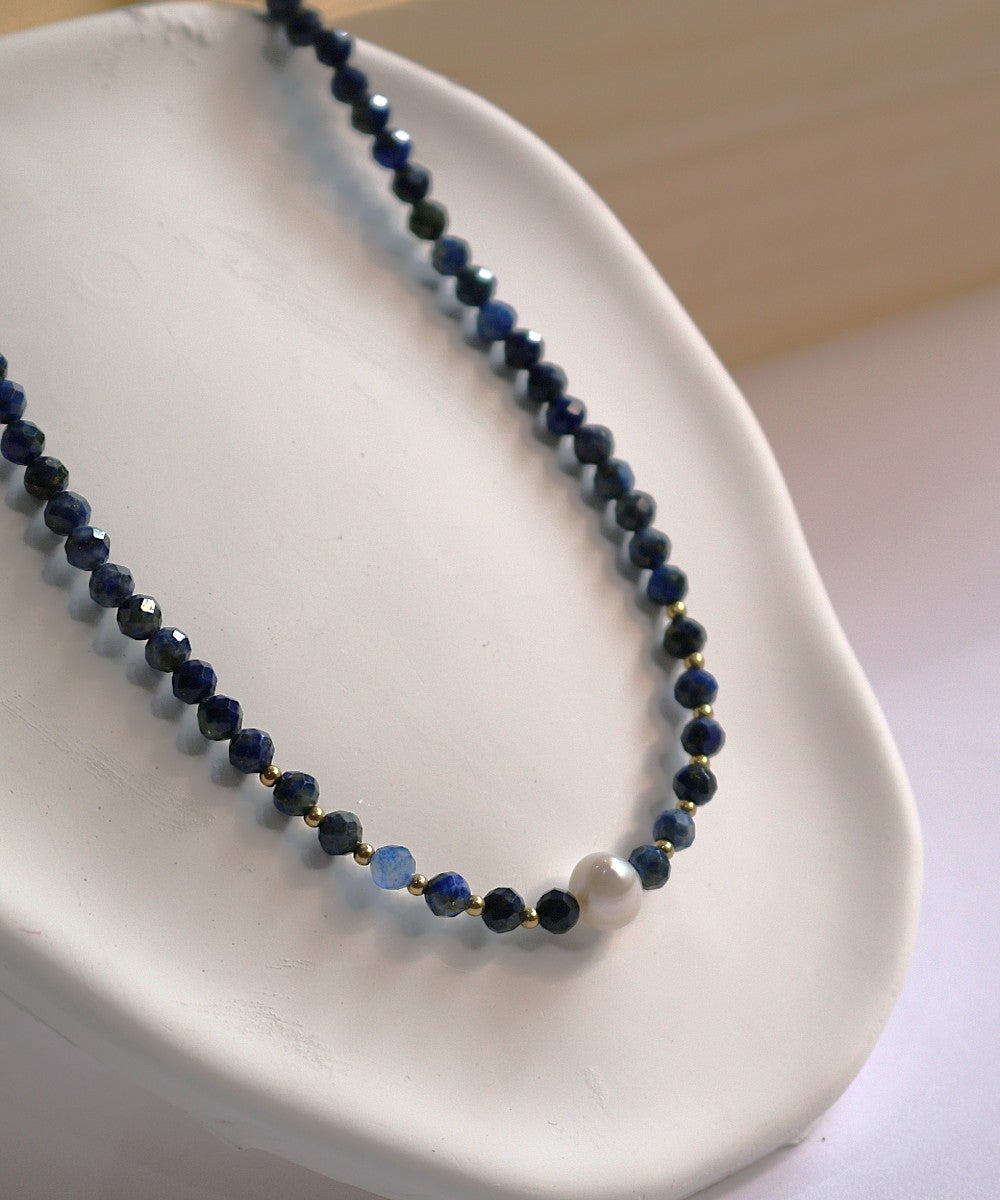 Celestial Grace Lapis Lazuli Necklace