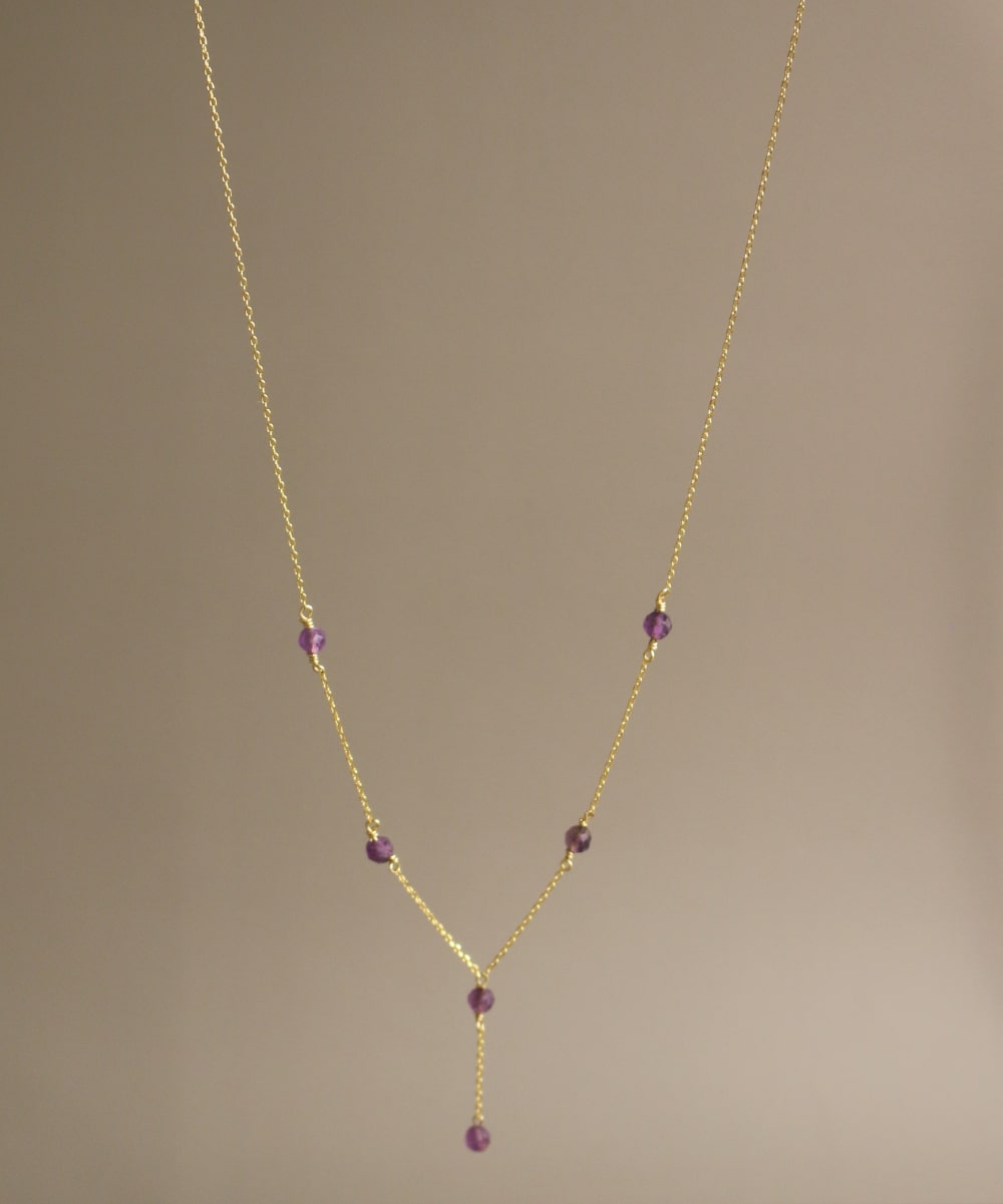 Mystic Bloom Set – Amethyst Necklace & Earrings