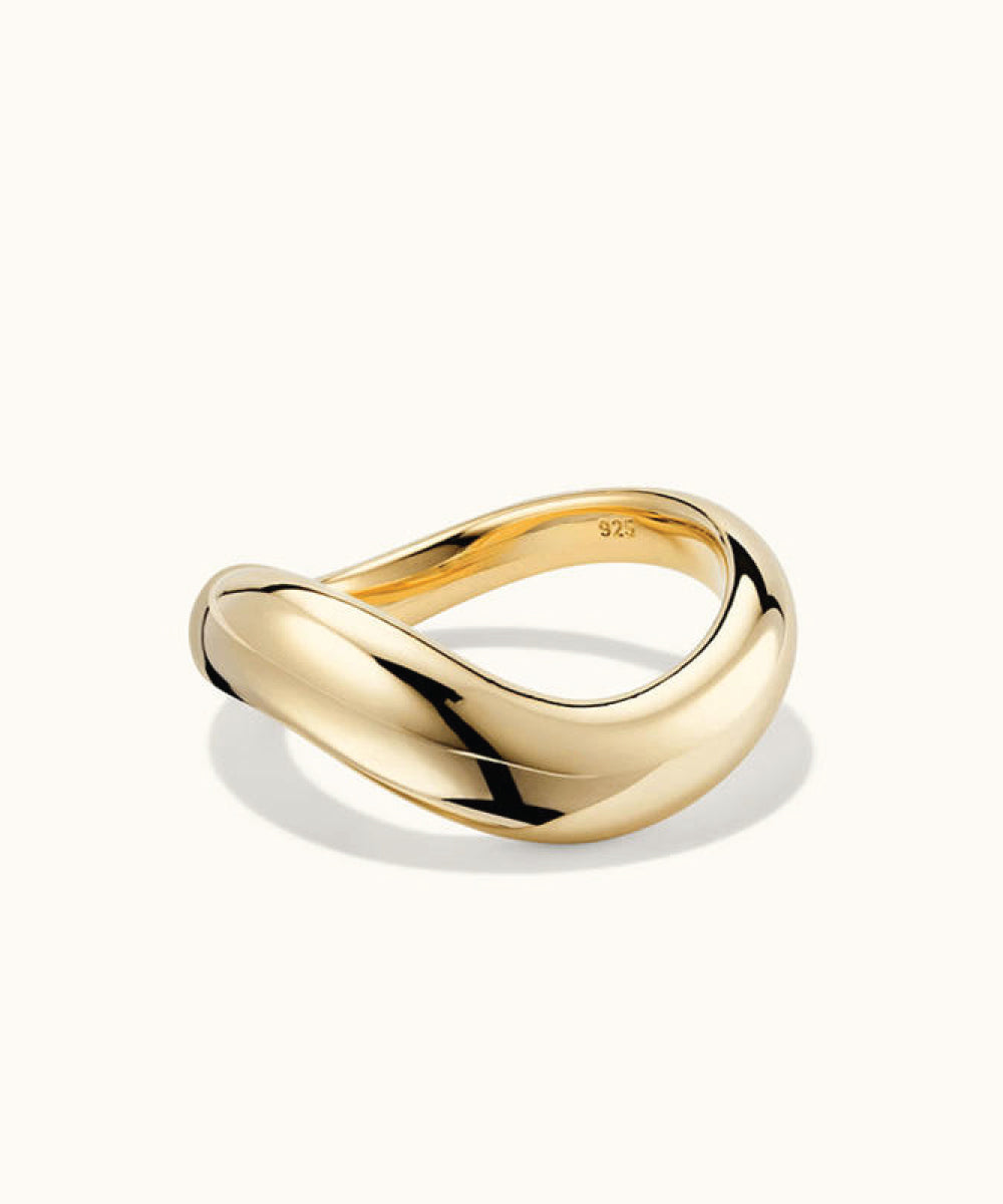 Soul Wave Gold Ring