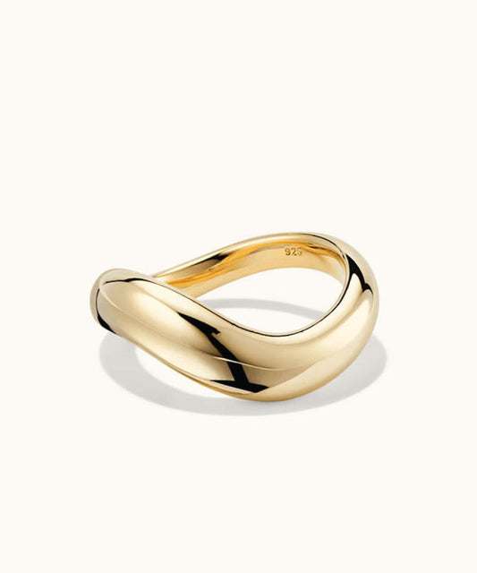 Soul Wave Gold Ring